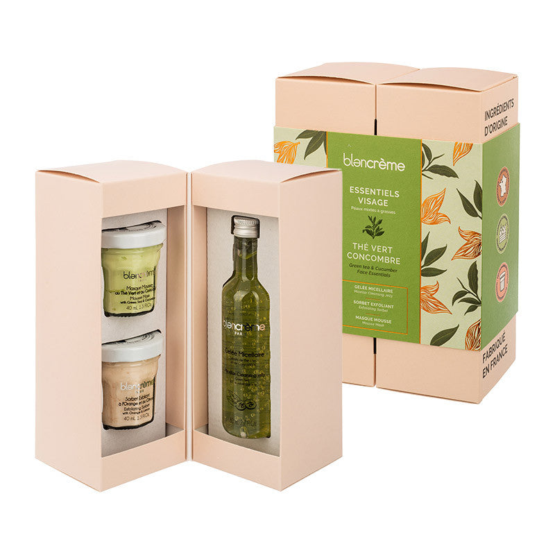 Trio Essentiels pour le visage - Thé Vert & Concombre