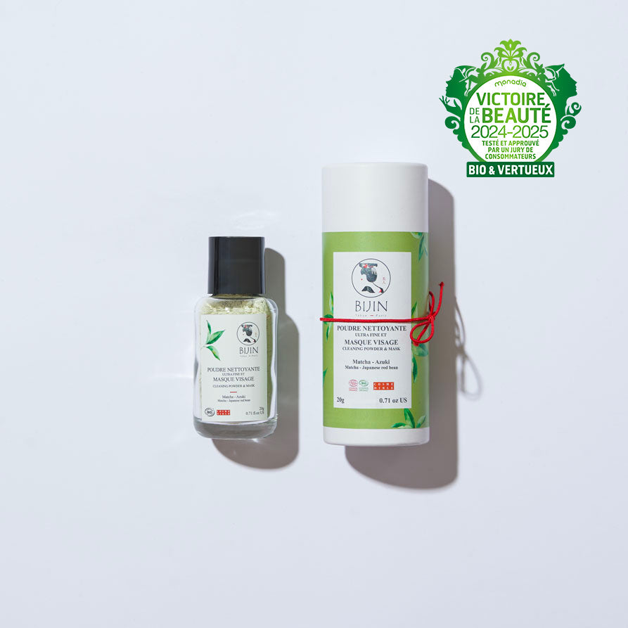 Soin en poudre bio au matcha - masque & nettoyant visage 2 en 1-0