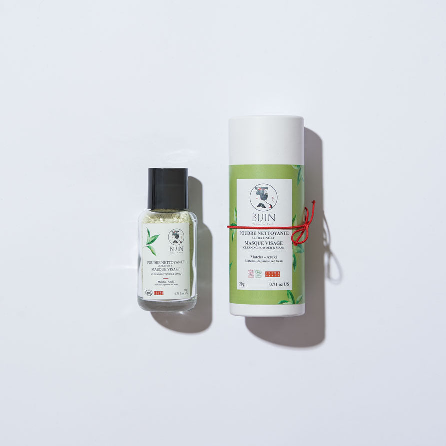 Soin en poudre bio au matcha - masque & nettoyant visage 2 en 1-3