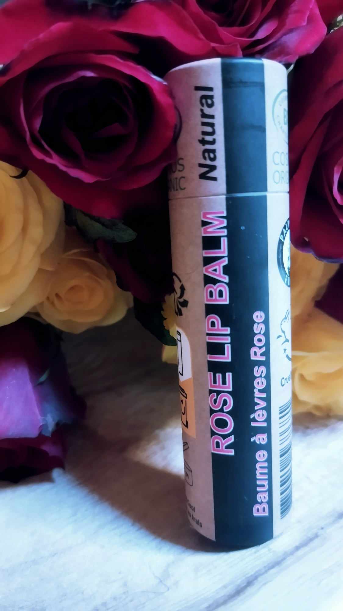 Organic Rose Lip Balm 15ml-3