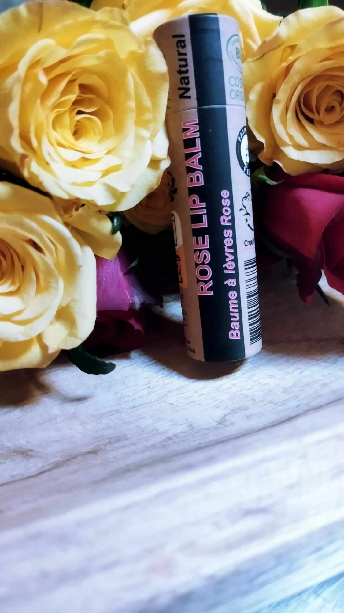 Organic Rose Lip Balm 15ml-4