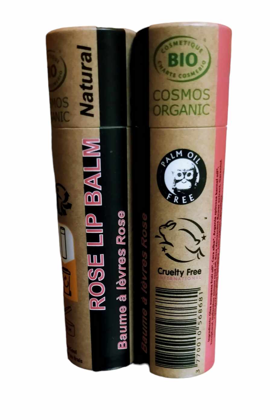 Organic Rose Lip Balm 15ml-2