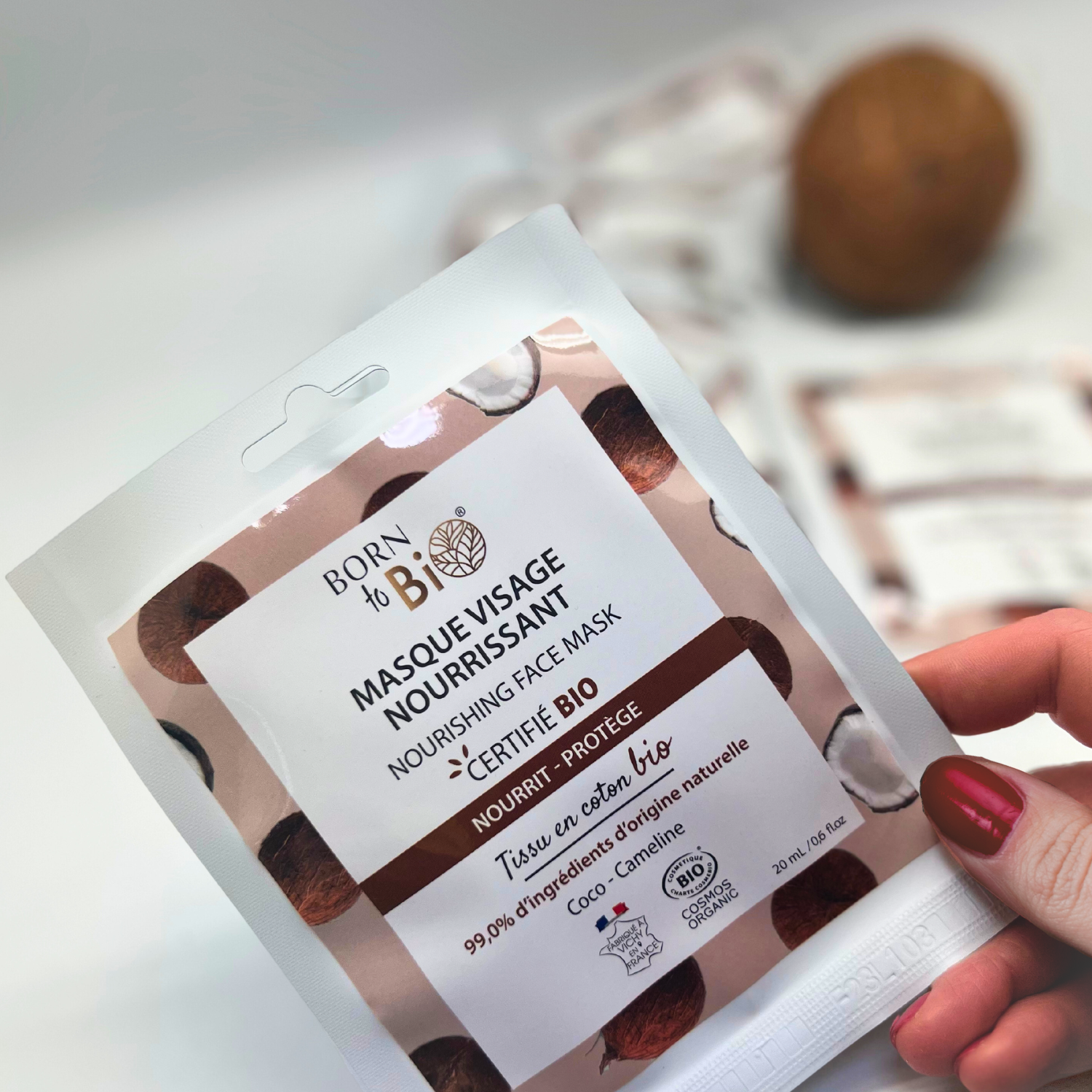Nourishing cotton face mask - certified organic-2
